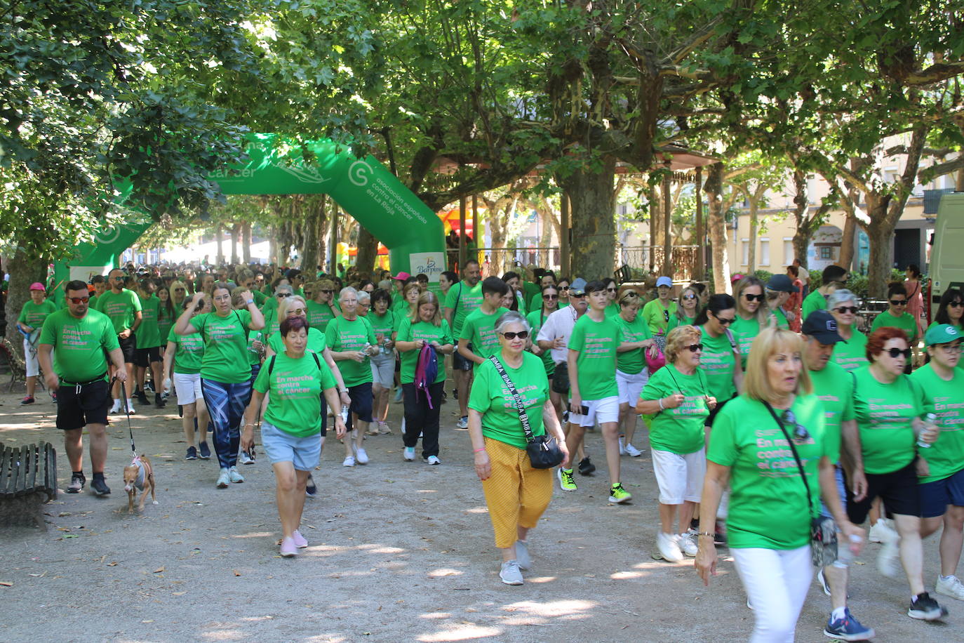 La VI Marcha contra el cáncer reúne a más de 1.200 personas en Nájera