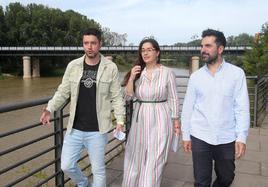 Raúl Díaz, Elisa Garrido y Alex Dorado en la Casa de las Ciencias.