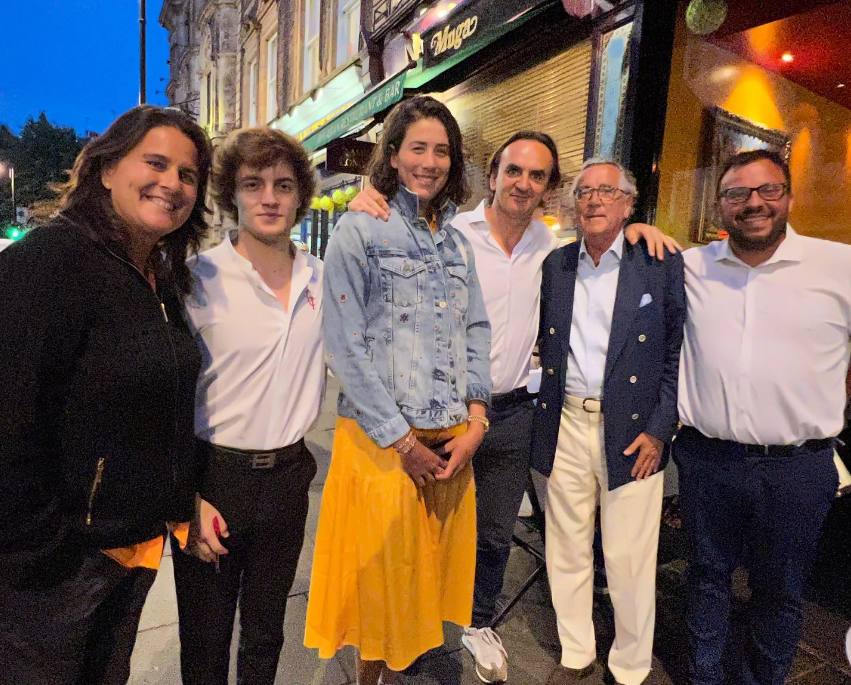 Garbiñe Muguruza y Conchita Martínez también han pasado por los restaurantes de Lusa en Londres.