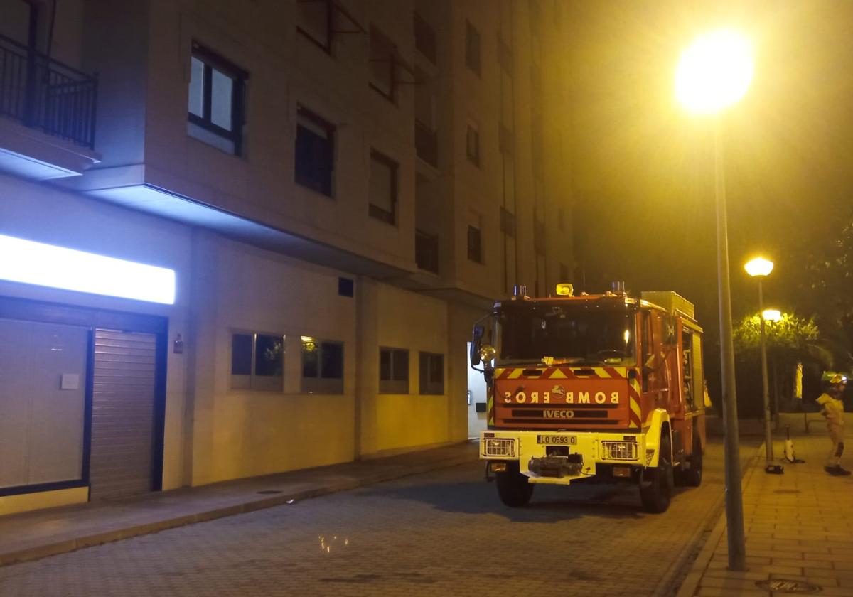 Los bomberos retiran un nido de avispas velutinas en el parque San Adrián