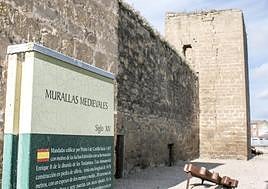 Paño y uno de los torreones de la avenida de Burgos.