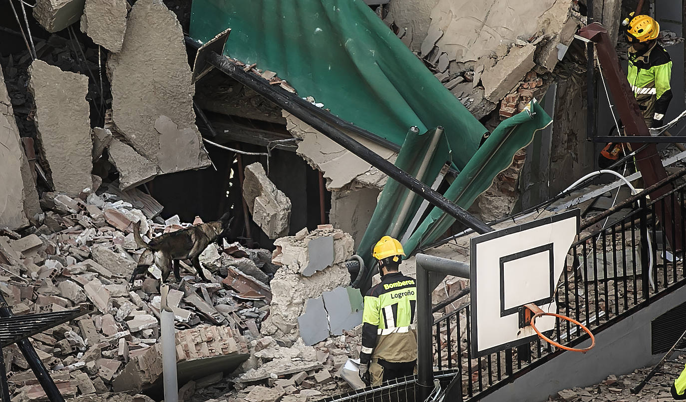 Conmoción en Logroño por el desplome del edificio de Adoratrices