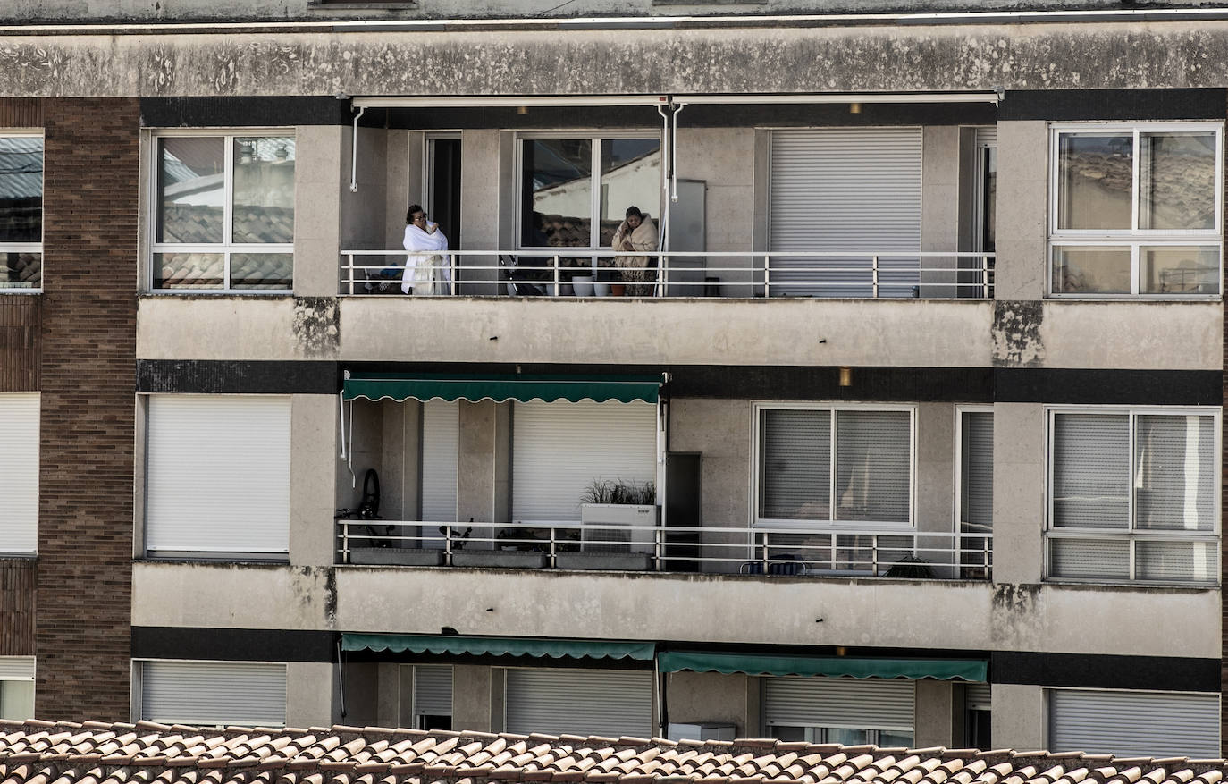 Conmoción en Logroño por el desplome del edificio de Adoratrices