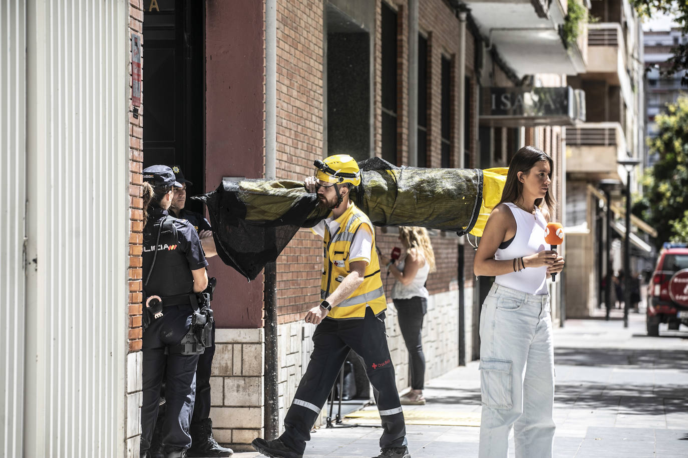 Conmoción en Logroño por el desplome del edificio de Adoratrices