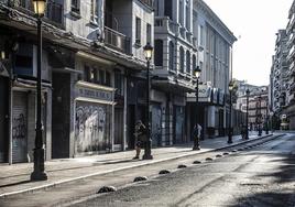 Imagen de la calle Duquesa de la Victoria donde en la madrugada del domingo se produjo el apuñalamiento.