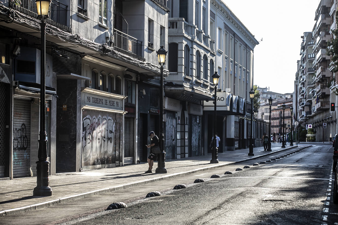 Imagen de la calle Duquesa de la Victoria donde en la madrugada del domingo se produjo el apuñalamiento.