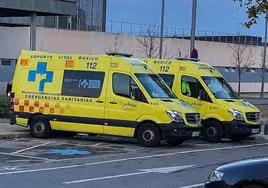 Ambulancias en el Hospital San Pedro