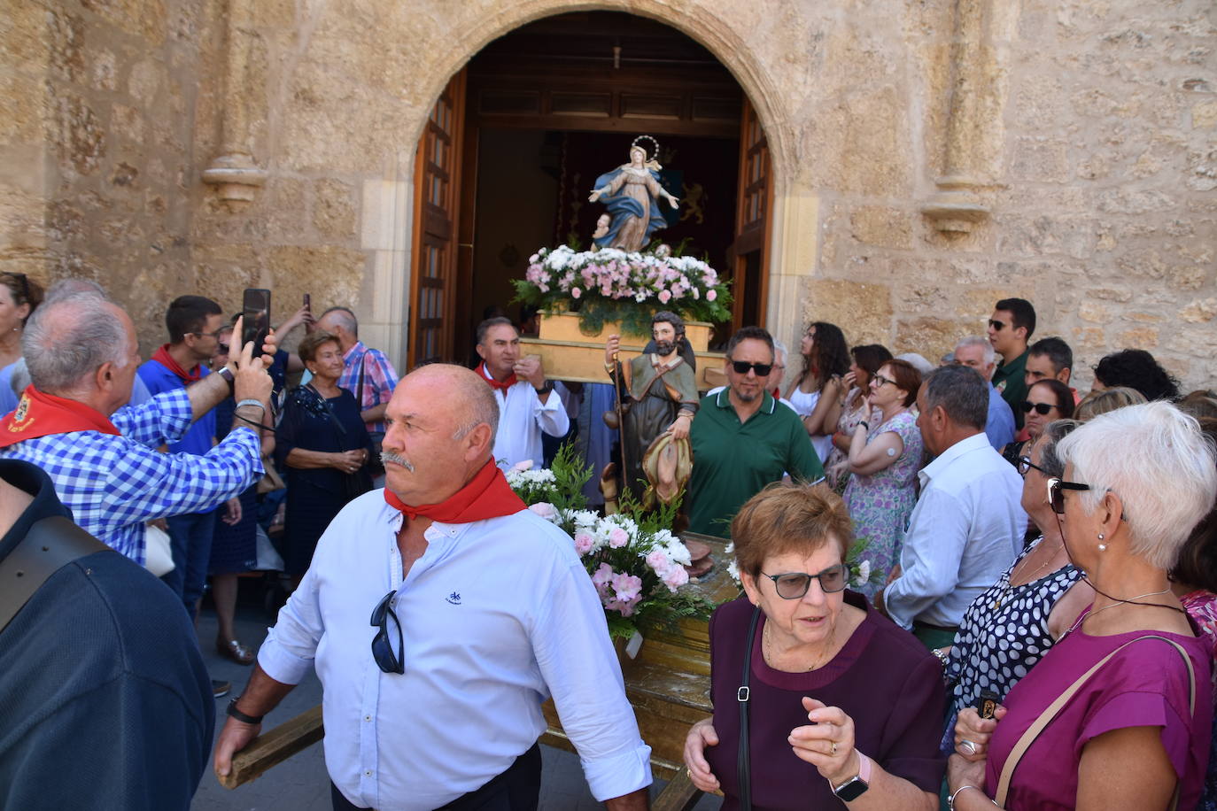 La procesión de la Asunción en Aguilar
