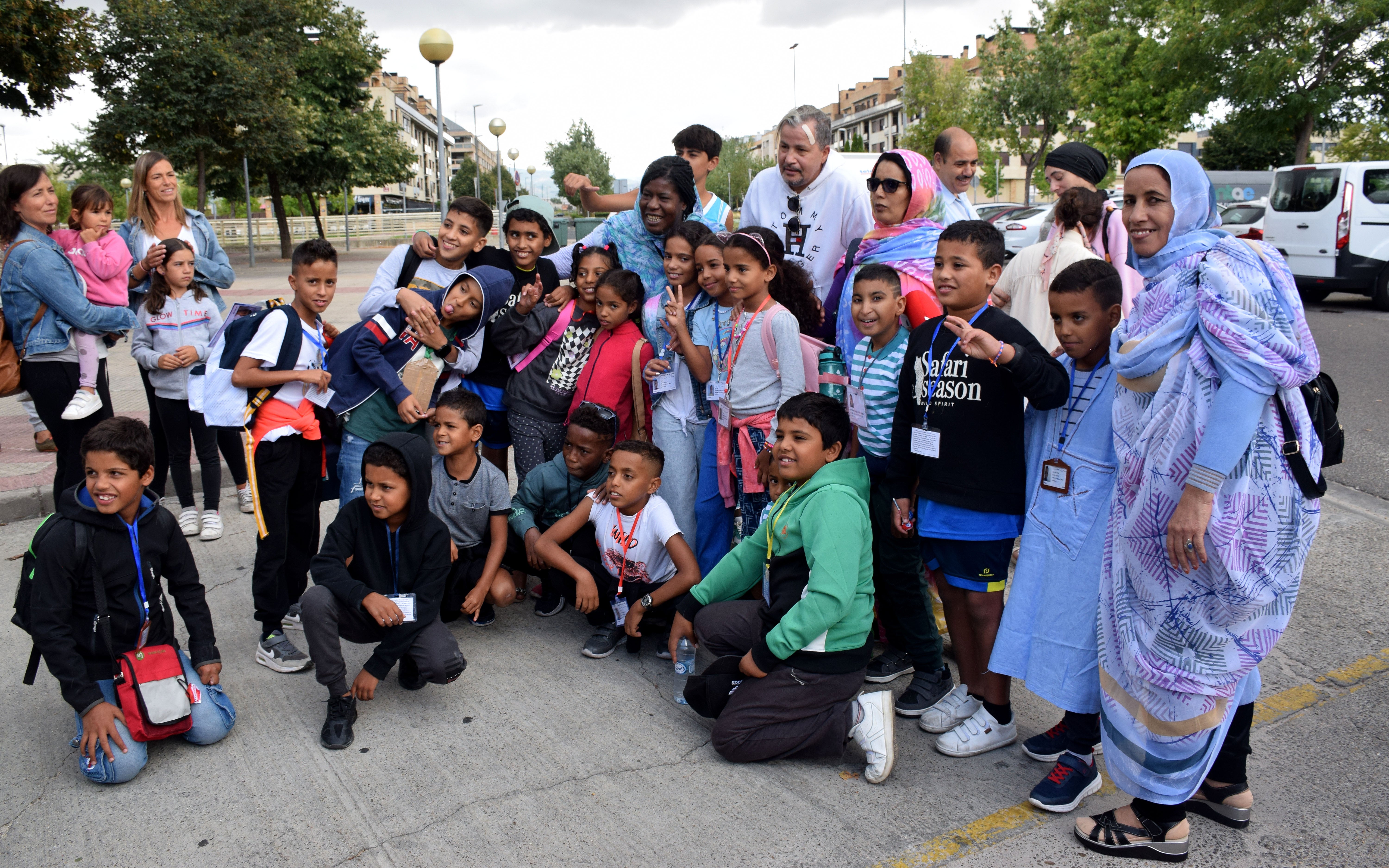 Los niños saharauis regresan a sus campamentos