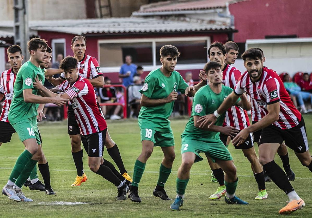 La Calzada y la UD Logroñés, dos de los equipos que juegan este miércoles.