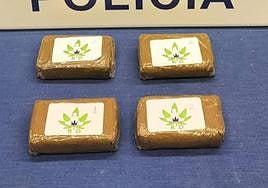 Droga incautada al detenido.