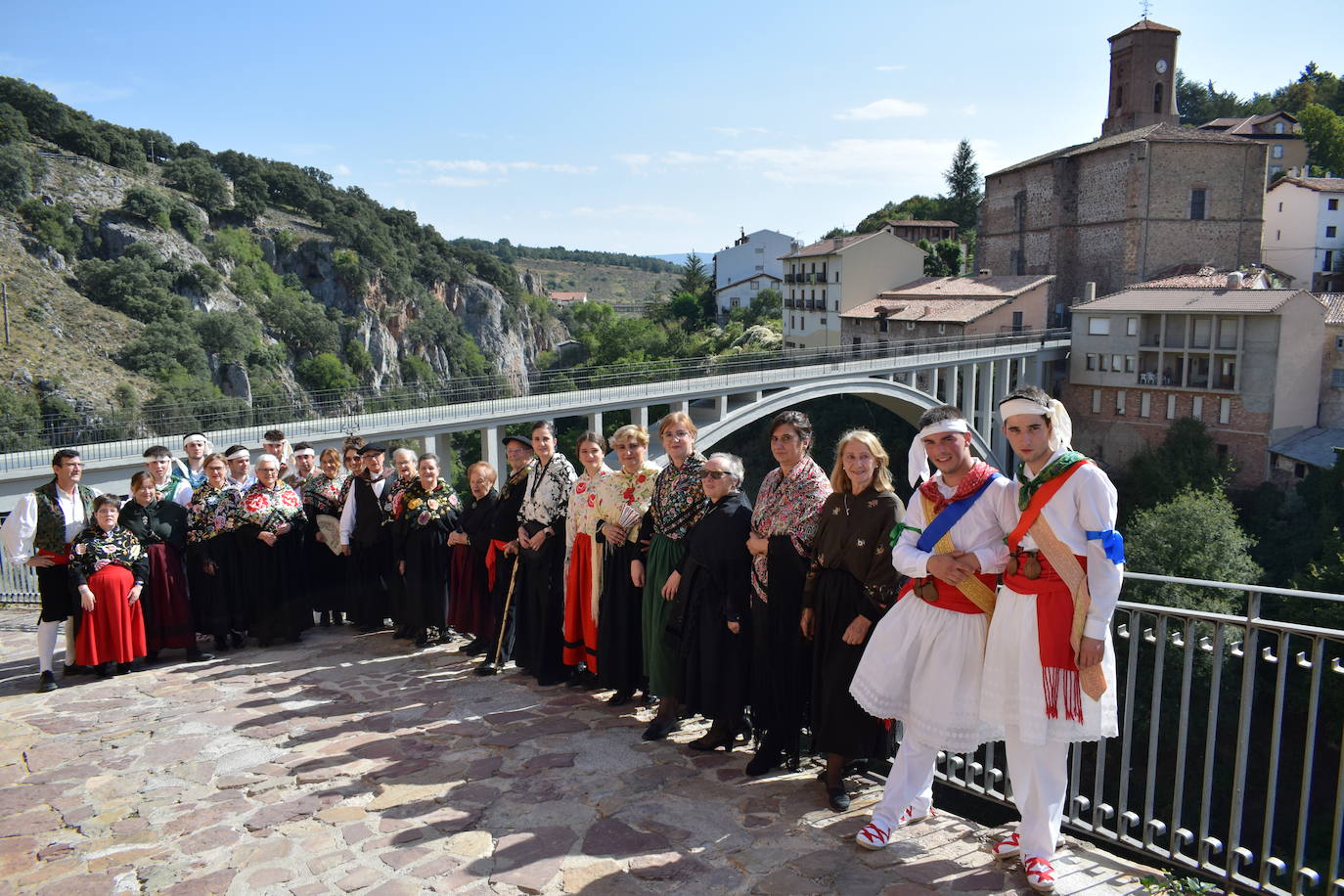 Reinauguración del puente de Ortigosa