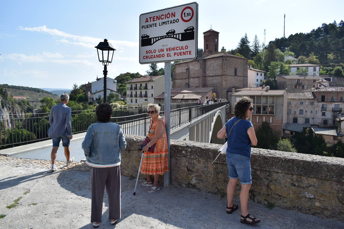 Reinauguración del puente de Ortigosa