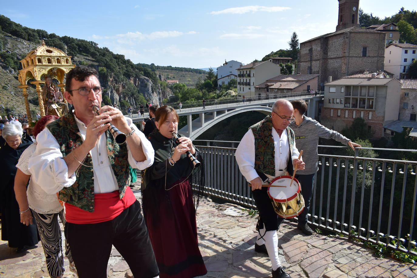 Reinauguración del puente de Ortigosa