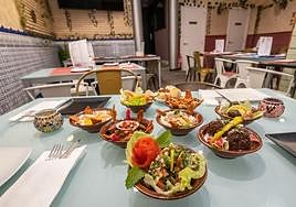 Algunos de los platos que sirve Sésamo en su local.