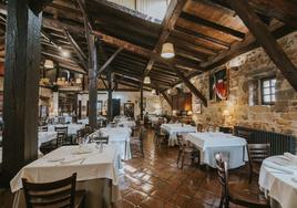 Comedor principal de La Vieja Bodega, en Casalarreina.