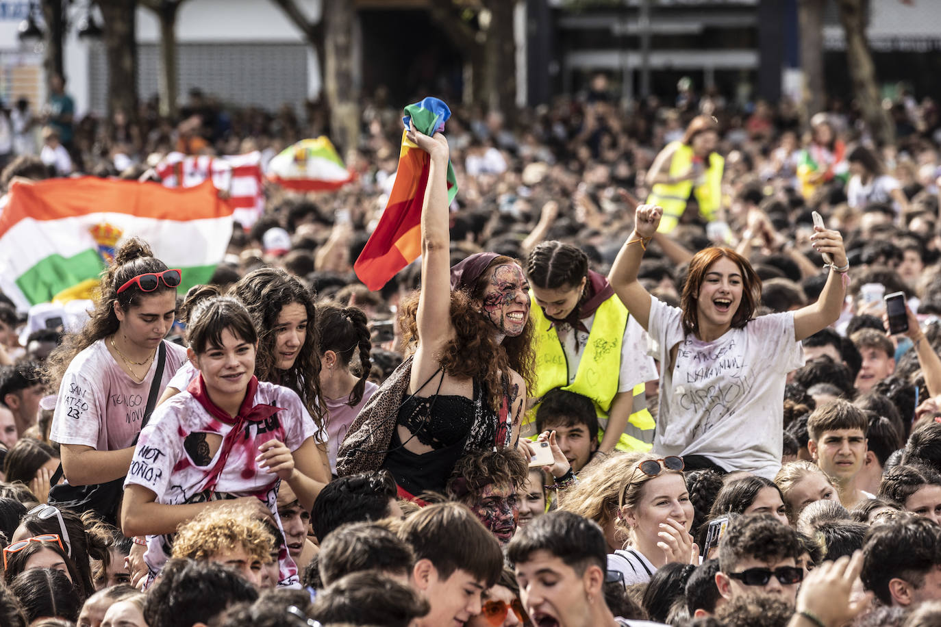 El chupinazo de San Mateo, en imágenes