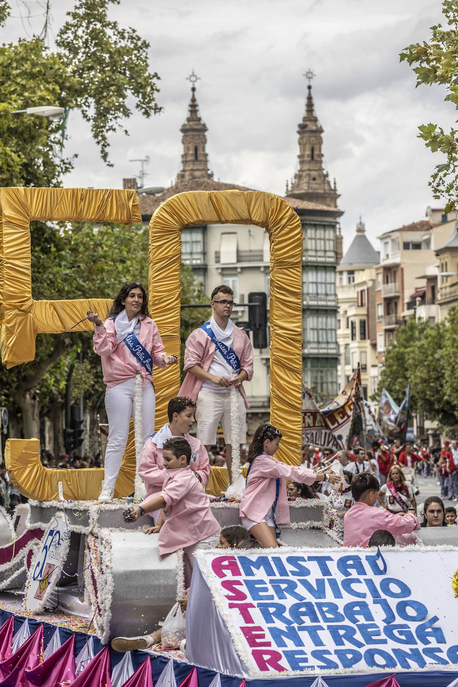 Desfile de carrozas de las fiestas de San Mateo