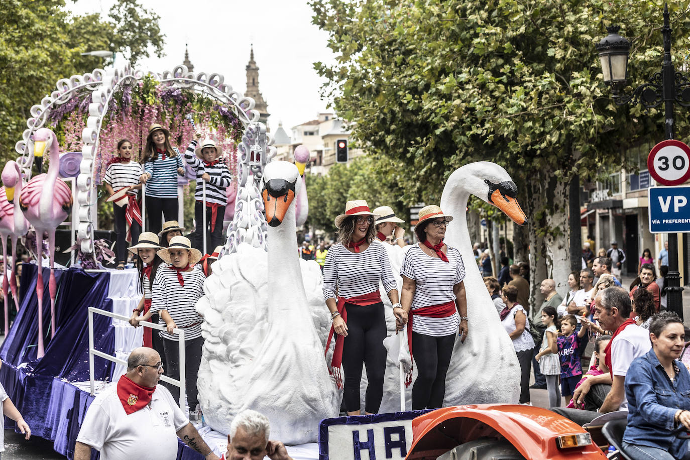 Desfile de carrozas de las fiestas de San Mateo