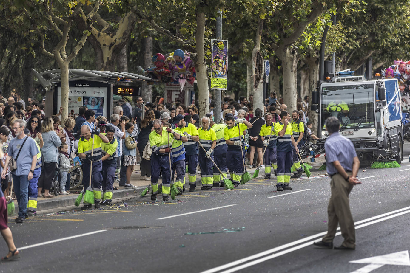 Desfile de carrozas de las fiestas de San Mateo