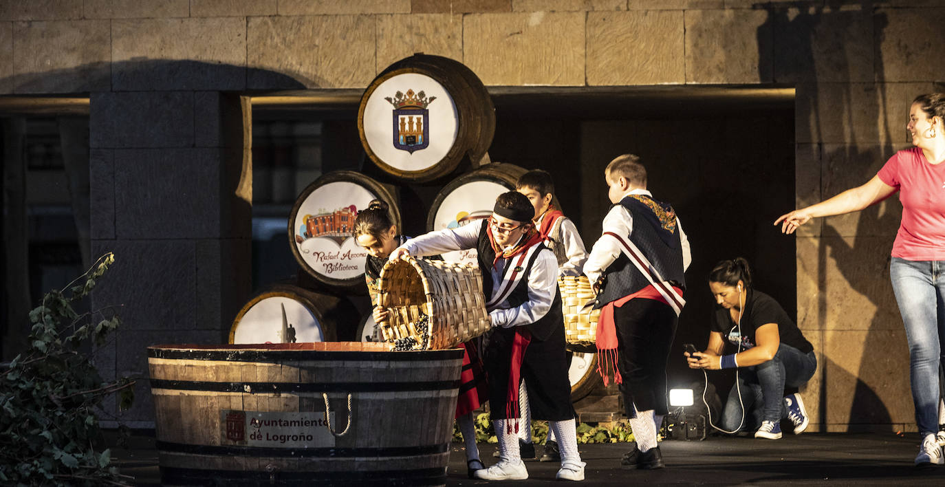 Pisado popular de la uva