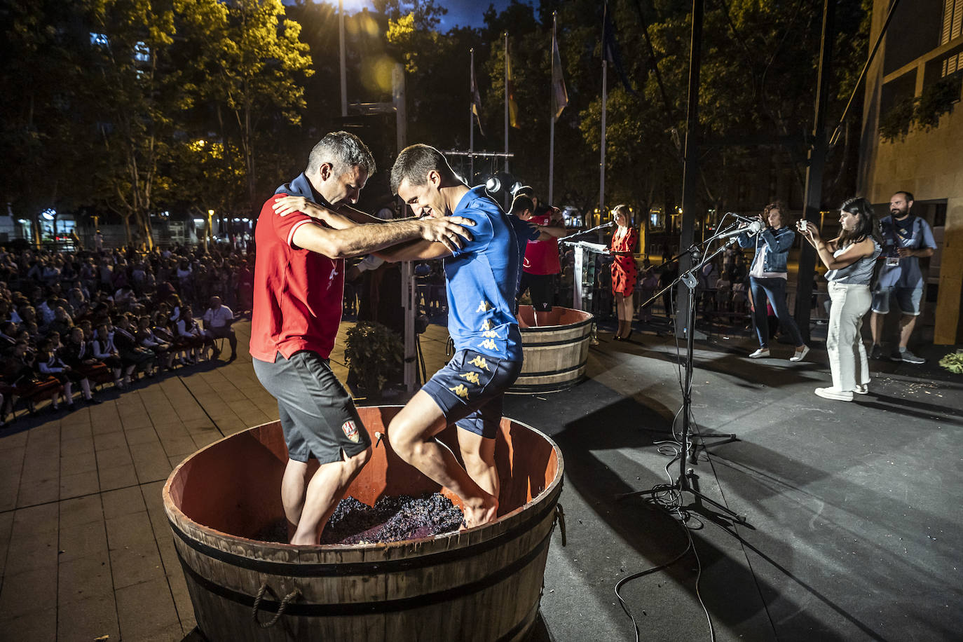 Pisado popular de la uva