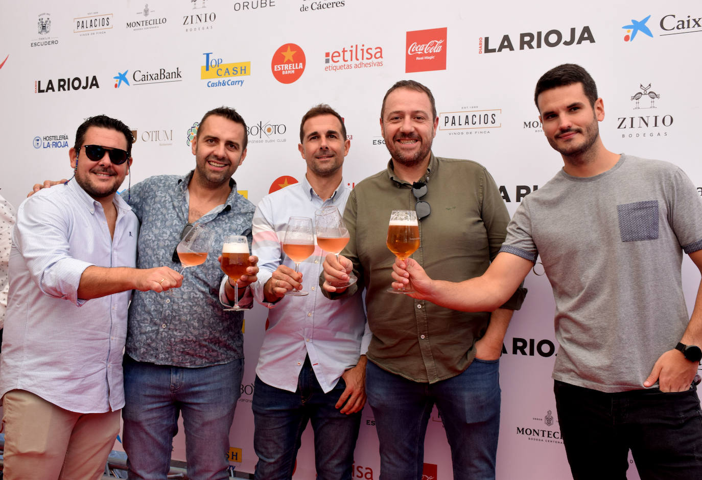 El grupo de Embalajes Bercalsa: Adrián López, Alberto Berné, Mario Pérez, Pedro Berné y Alberto Ibáñez.