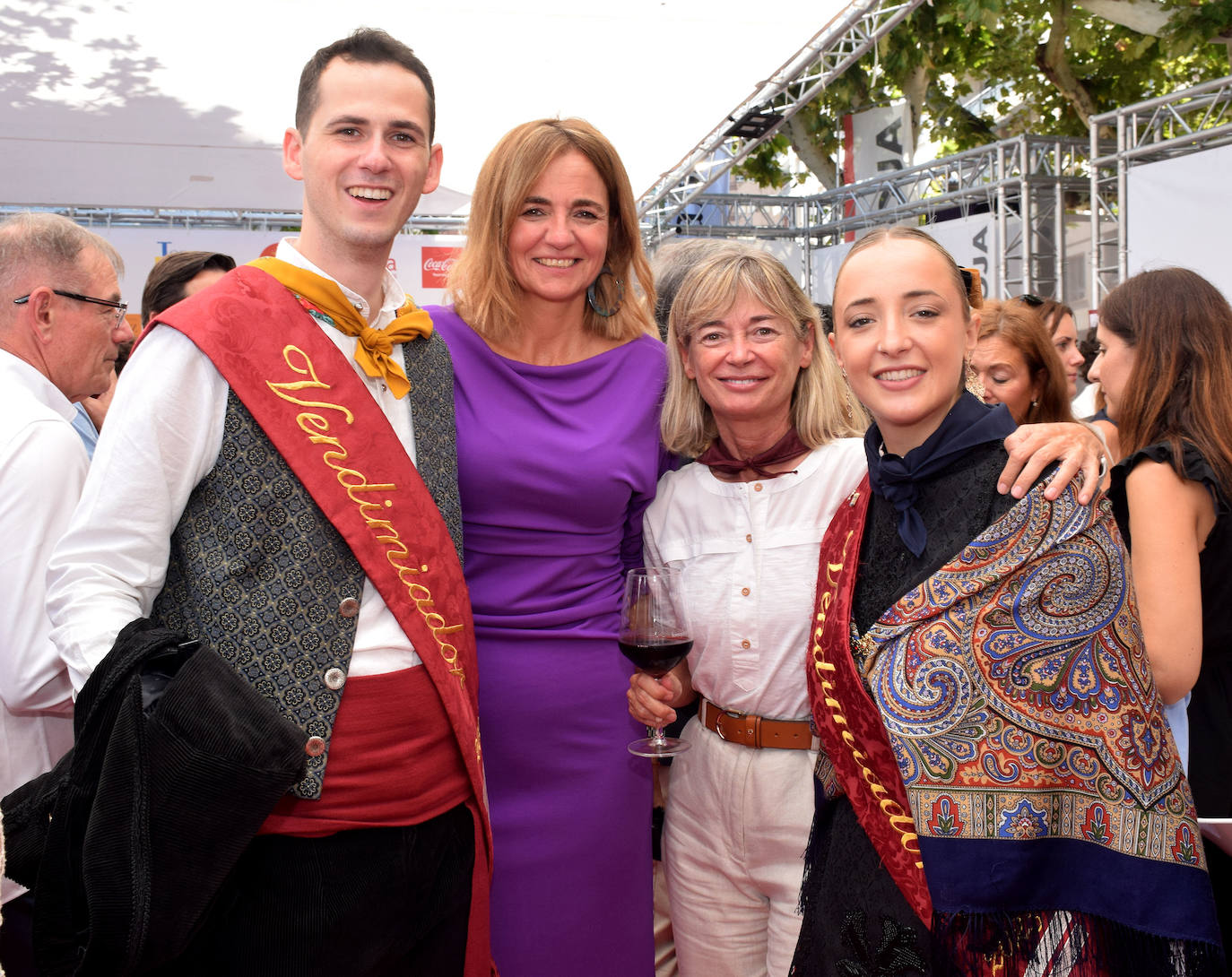 Félix Jalón, Estrella Domínguez, Teresa Cobo y Luca Yubero