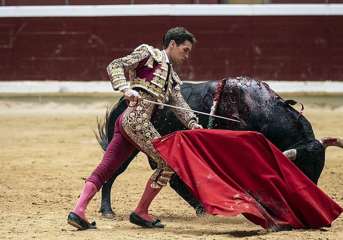 Ginés Marín, este jueves en La Ribera.