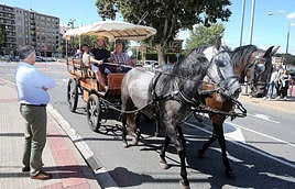 En calesa por el entorno de la Casa de Andalucía