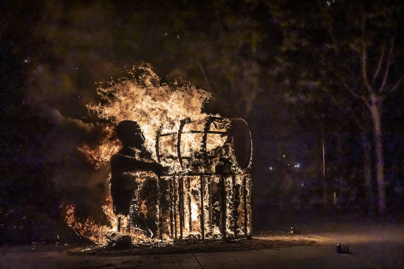 Quema de la cuba de San Mateo 2023