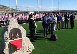 Félix Revuelta, durante el acto oficial, este sábado.