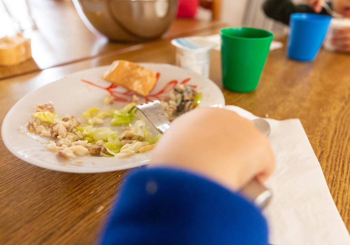 Comedor escolar de un colegio riojano.