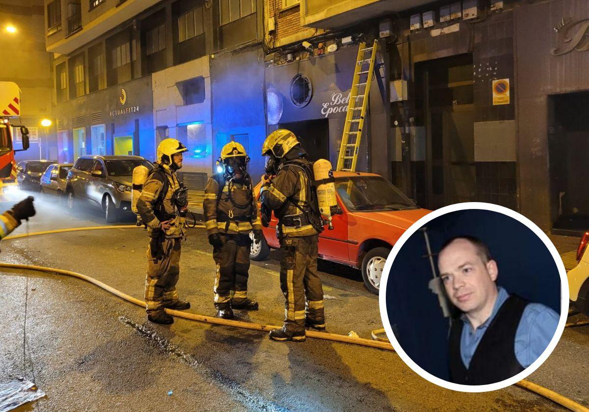 Efectivos del cuerpo de bomberos intervinieron en el incendio de la discoteca Bella Época. Fernando Arce falleció diez días después por las heridas sufridas.