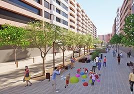 Recreación del proyecto para San Antón presentado en marzo por el anterior gobierno de Hermoso de Mendoza.