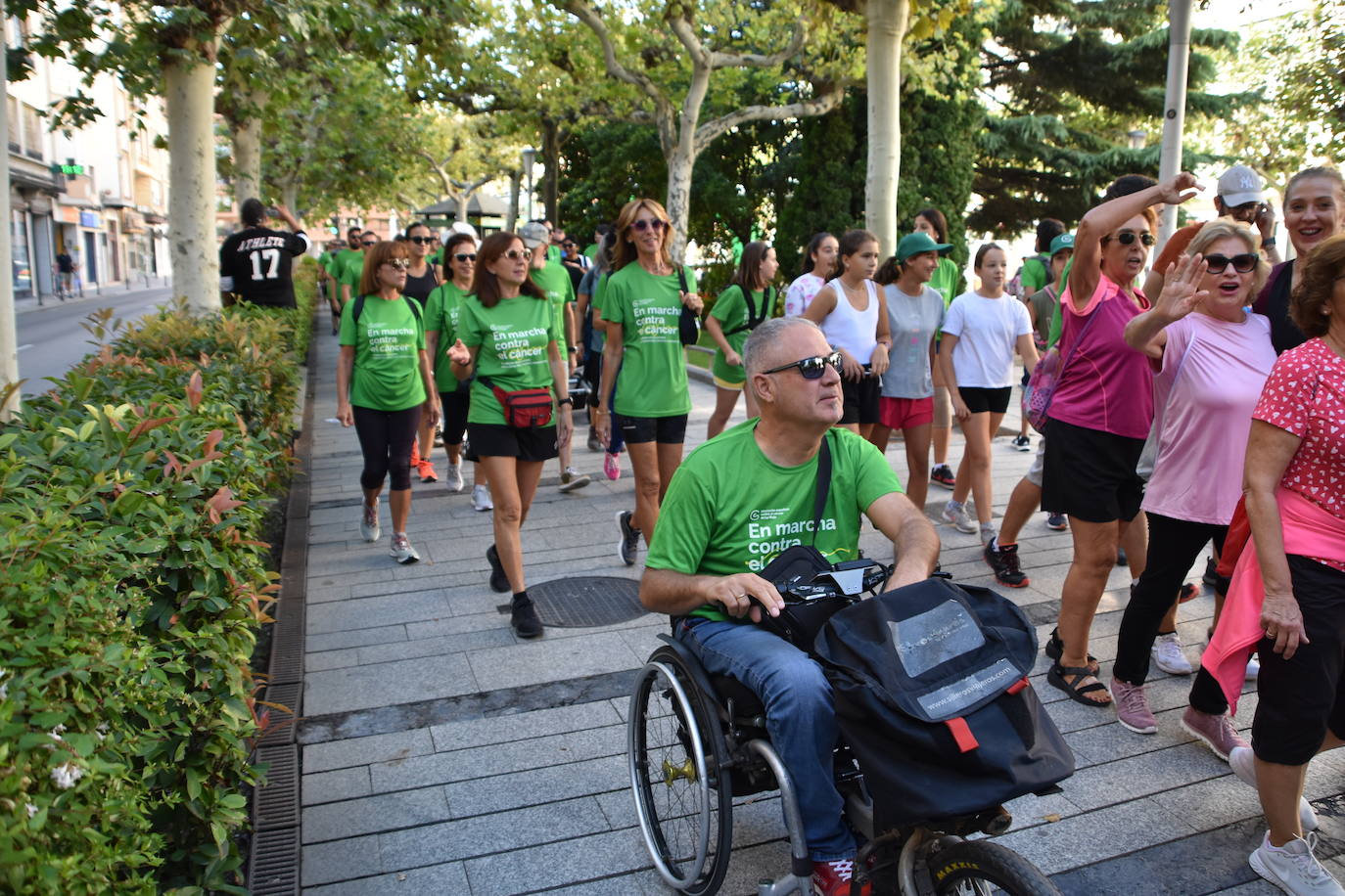 Imágenes de la marcha contra el cáncer