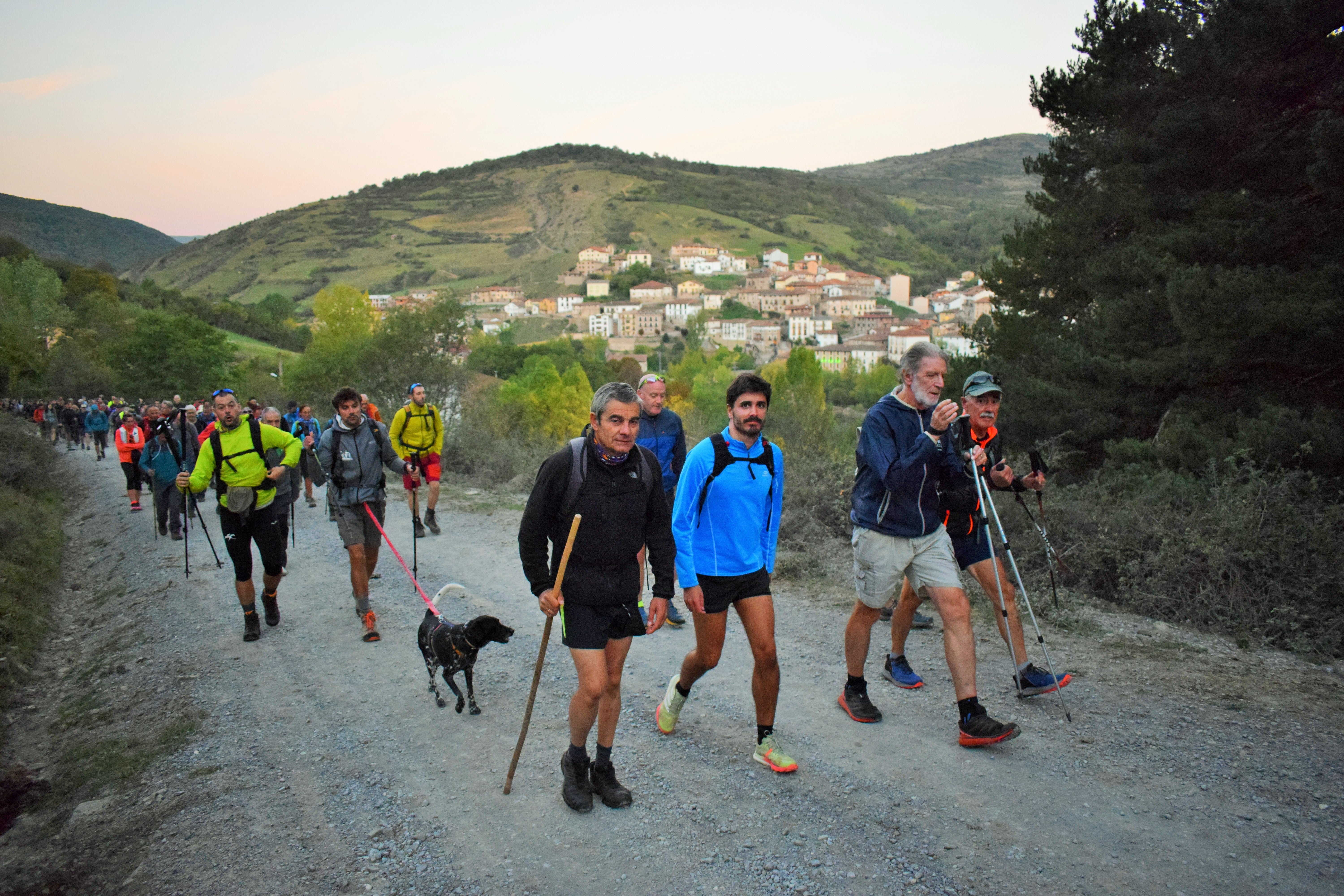 Instantes de la marcha de Hoyos
