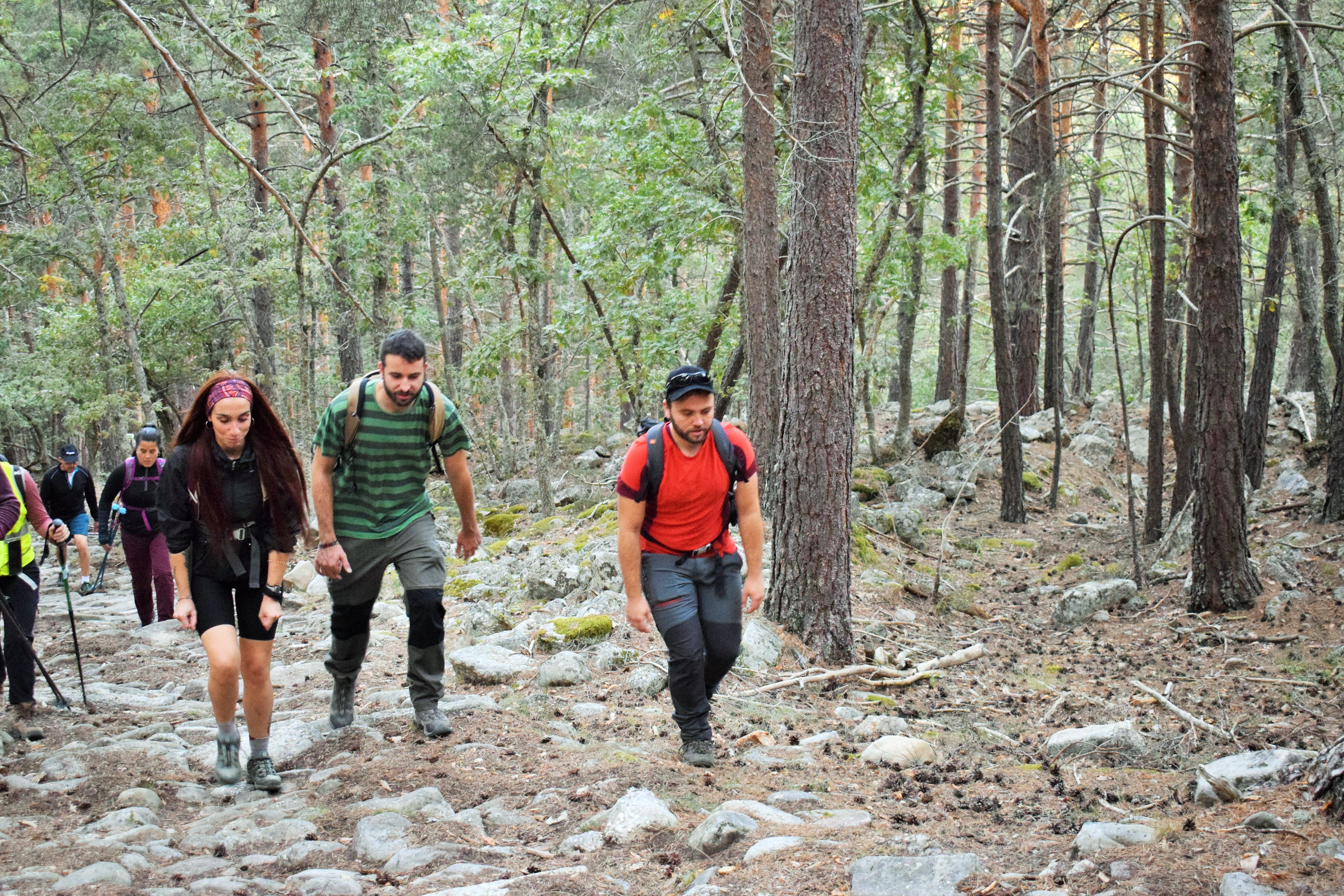 Instantes de la marcha de Hoyos