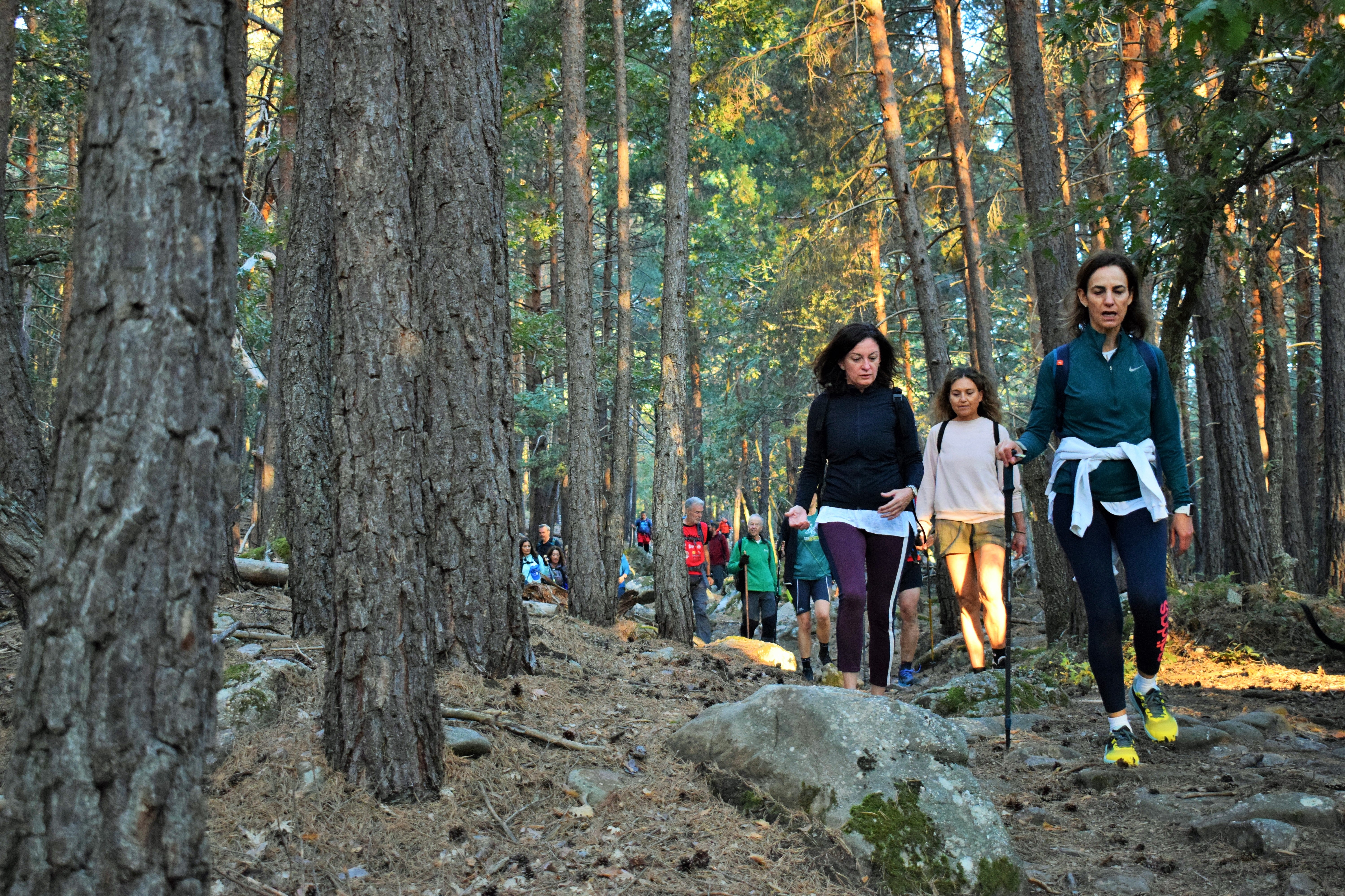 Instantes de la marcha de Hoyos