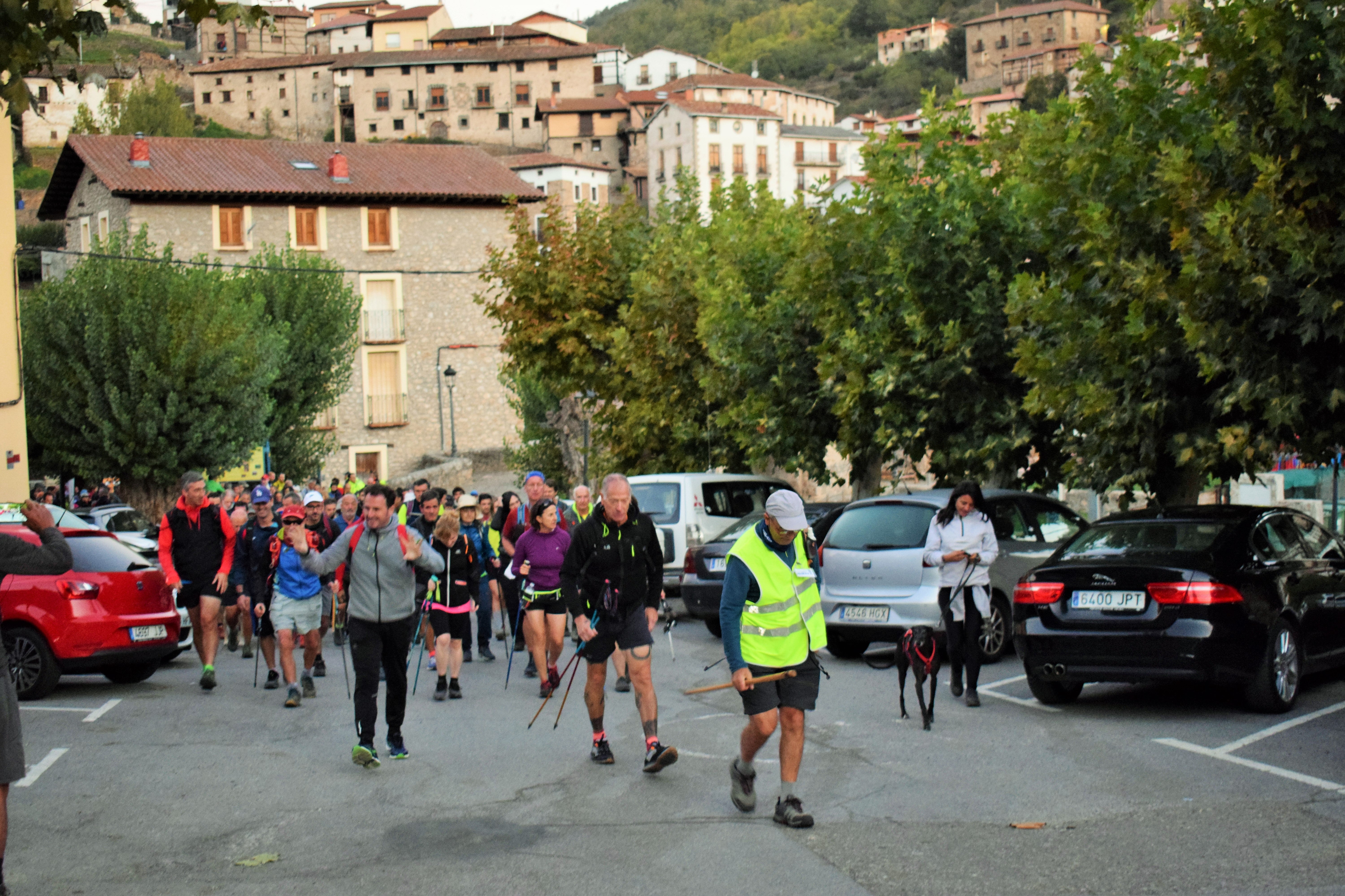 Instantes de la marcha de Hoyos