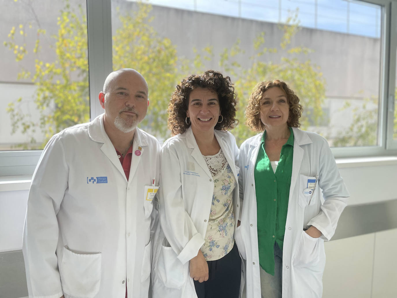 Fernando Martínez Soba, Nuria León y Marta Viguera, del Centro de Coordinación de Trasplantes de La Rioja.