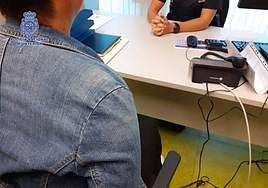 La mujer detenida, en Comisaría