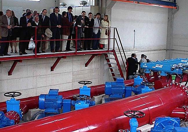 Inauguración del regadío de Turrax en 2000.