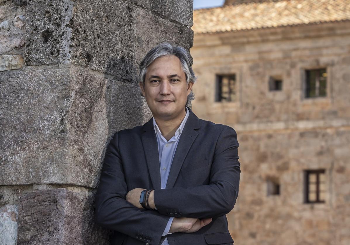 El consejero José Luis Pérez Pastor, el pasado martes en San Millán de la Cogolla