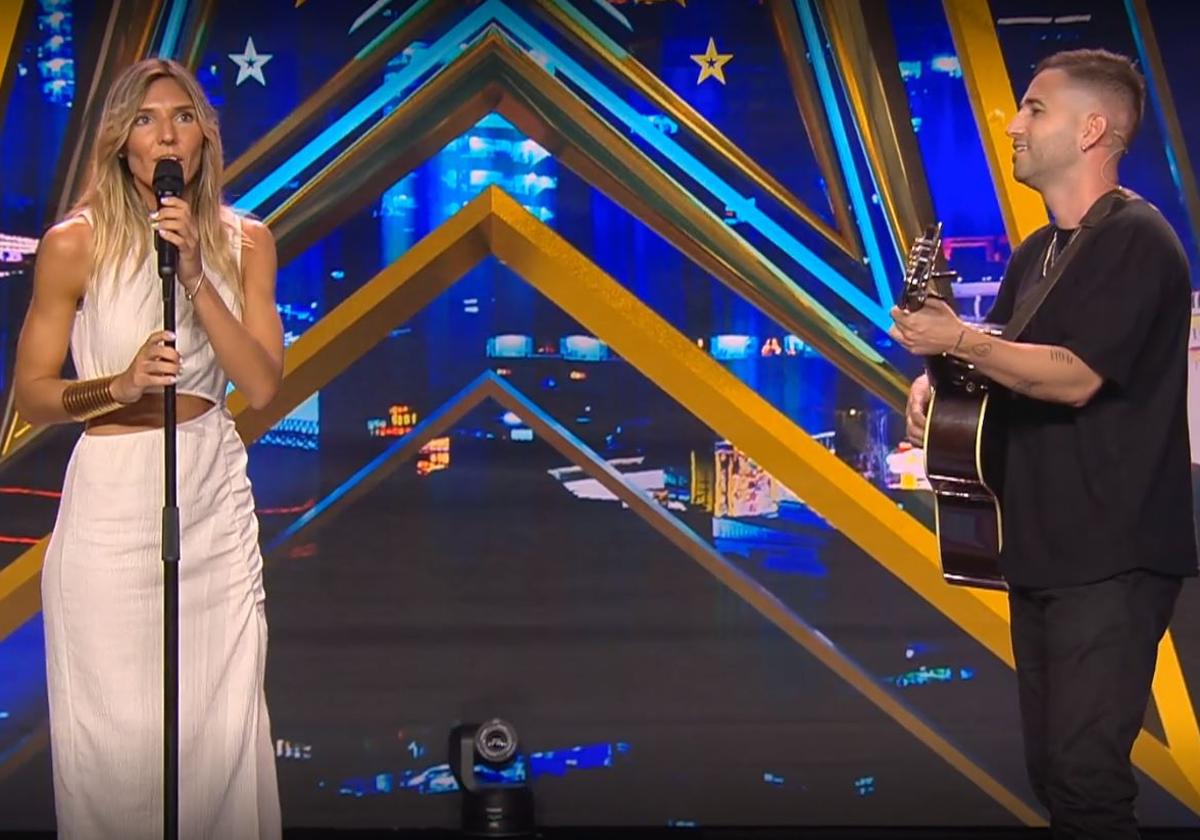 Raquel Villar y Denorte, durante su actuación en Got Talent.