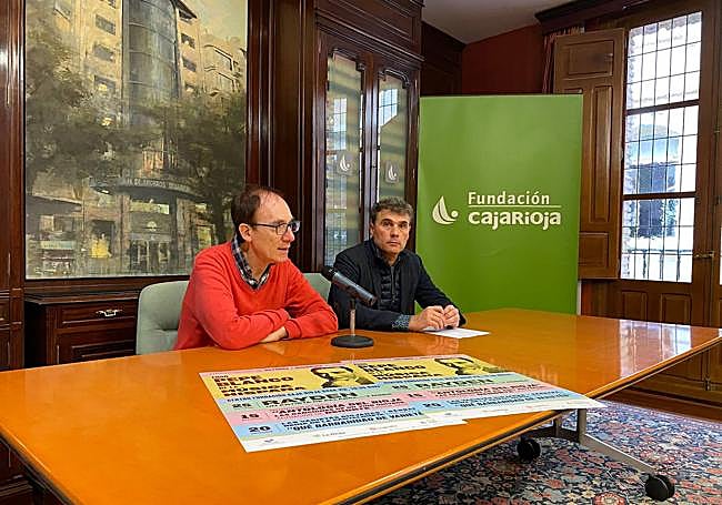 Ignacio Faulín y Carlos Fuentes, en la presentación del foro.