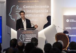 Capellán, durante su intervención en el foro organizado por Diario LA RIOJA.