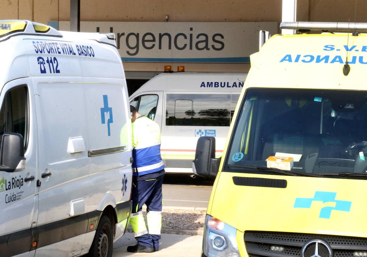 Exterior de urgencias del Hospital San Pedro.