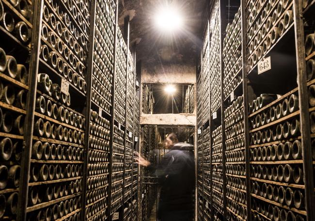 El botellero de Riscal es una de las joyas que atesora la bodega, donde guarda todas las cosechas desde su fundación en 1858 hasta la actualidad.