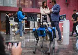 El robot 'Spot', la estrella de InnovaTE en Logroño.